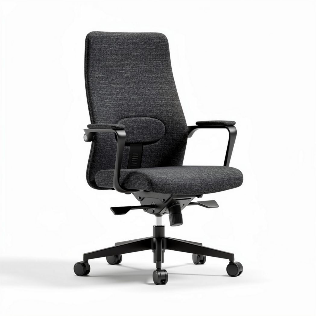 Bureaustoel van stof voor kantoor of thuiswerk - 60 x 60 x 100cm