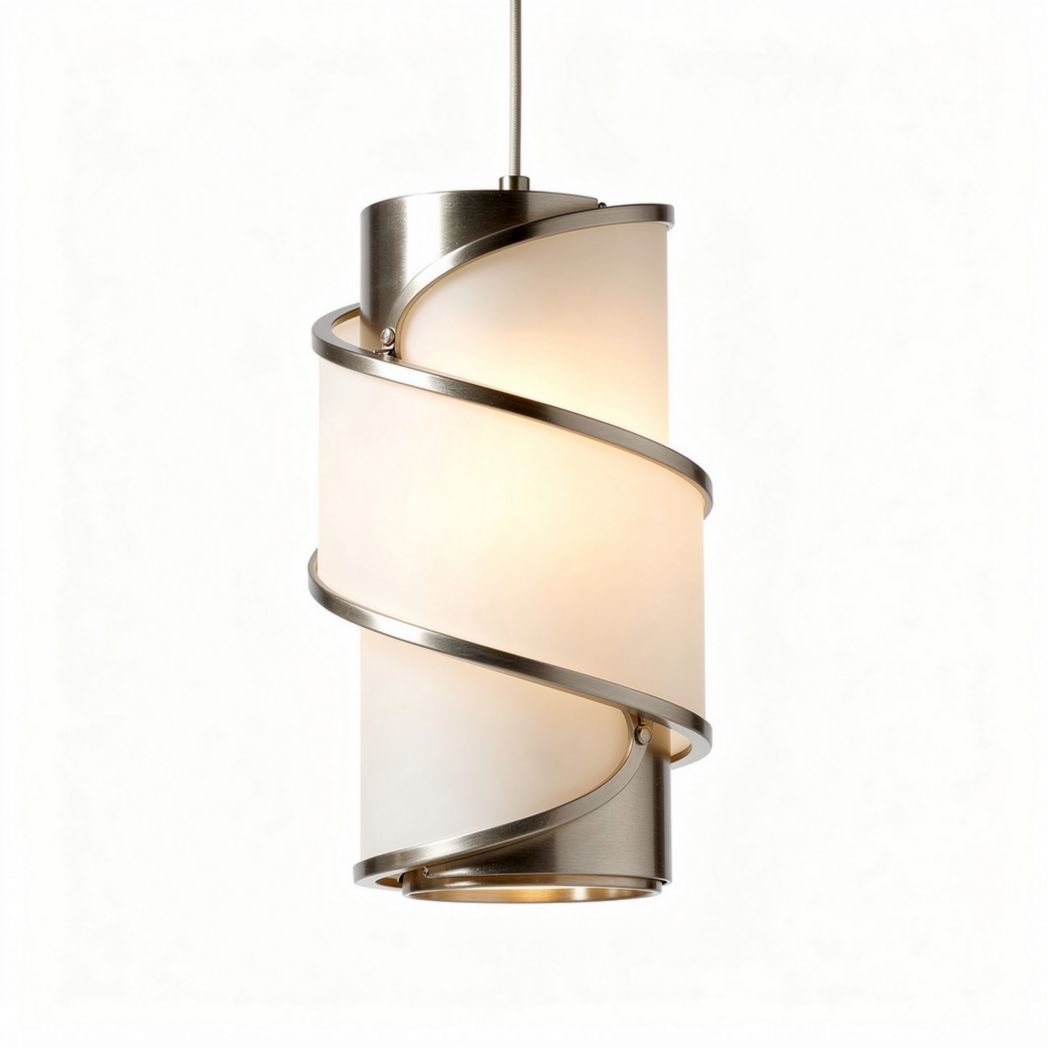 Hanglamp van metaal en glas voor moderne interieur - 25 x 15 x 50cm