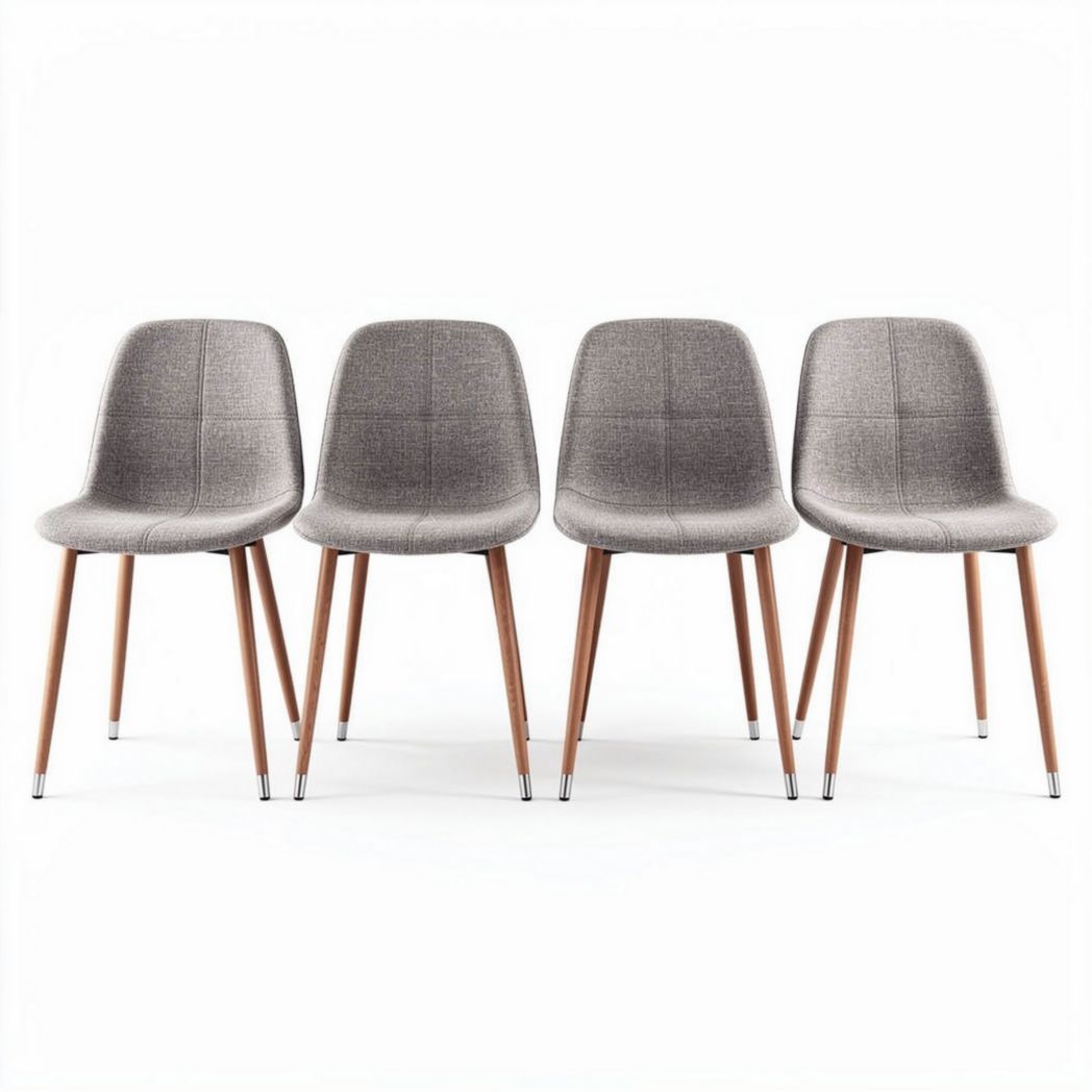 Eetkamerstoelen van stof voor de eetkamer - 45 x 45 x 85cm