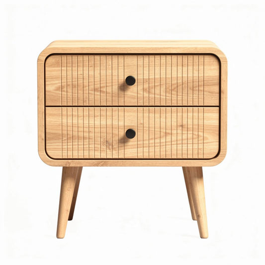 Nachttafel van houten materiaal voor de slaapkamer - 50 x 40 x 40cm