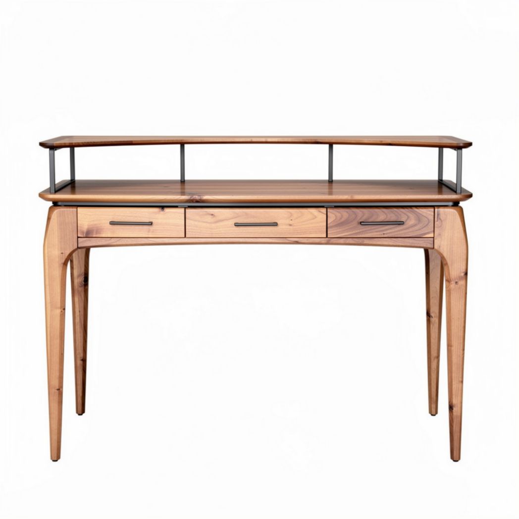 Console tafel van massief hout voor de eetkamer met lades - 150 x 40 x 75cm