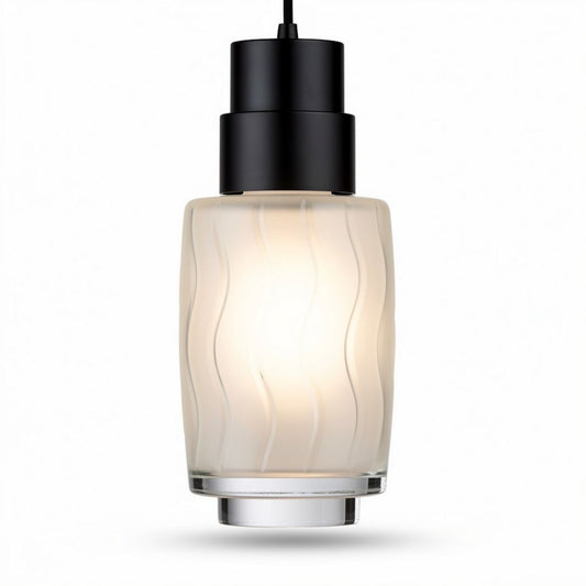 Hanglamp van glas voor de eetkamer - 20 x 12 x 12cm