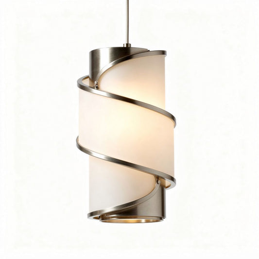 Hanglamp van metaal en glas voor moderne interieur - 25 x 15 x 50cm
